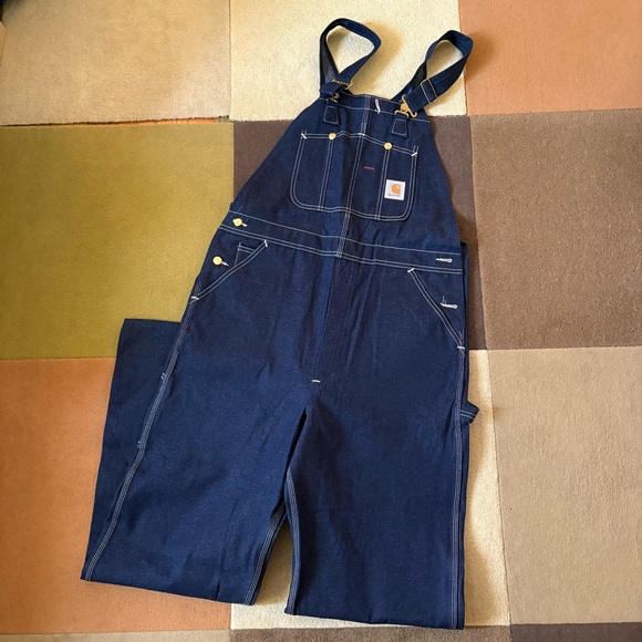 Carhartt Other - NWT Vintage Carhartt Denim Bib Overalls 38x34